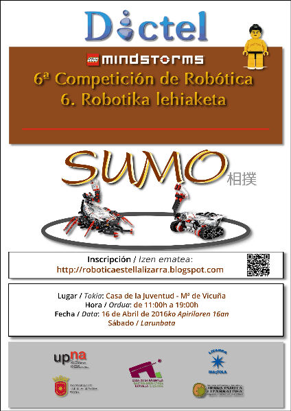  sábado, 19 de marzo de 2016 VI Campeonato de Robótica de Estella-Lizarra