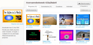 Iniciativa para celebrar el Día Mundial del Libro y el aniversario de Cervantes con un proyecto de Scratch